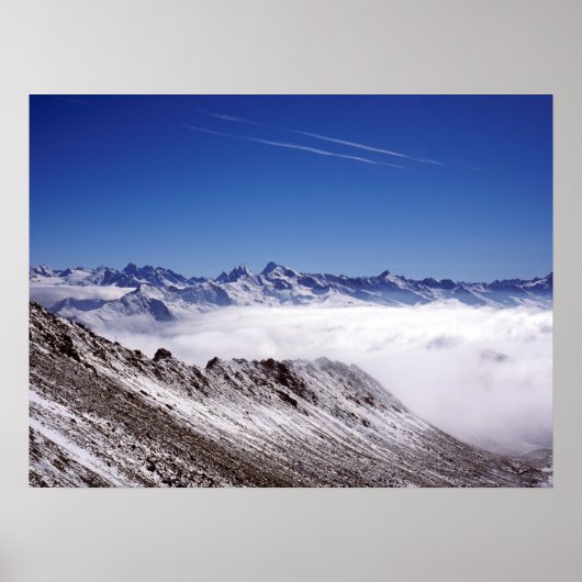 Snow Davos Schweiz Ferienkarte Poster (Vorne)