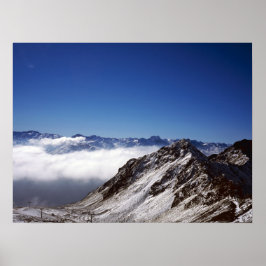 Snow Davos Schweiz Ferienkarte Poster