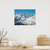 Snow Davos Schweiz Ferienkarte Poster (Küche)