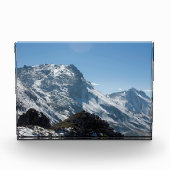 Snow Davos Switzerland Holiday Card Poster Fotoblock (Vorderseite)