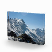 Snow Davos Switzerland Holiday Card Poster Fotoblock (Rechts)