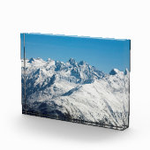 Snow Davos Switzerland Holiday Card Poster Fotoblock (Rechts)