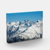 Snow Davos Switzerland Holiday Card Poster Fotoblock (Links)
