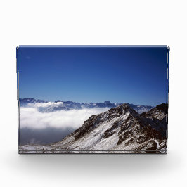 Snow Davos Switzerland Holiday Card Poster Fotoblock