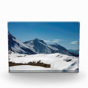 Snow Davos Switzerland Holiday Card Poster Fotoblock