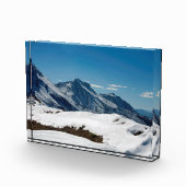 Snow Davos Switzerland Holiday Card Poster Fotoblock (Rechts)