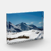 Snow Davos Switzerland Holiday Card Poster Fotoblock (Links)