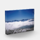 Snow Davos Switzerland Holiday Card Poster Fotoblock (Links)