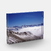 Snow Davos Switzerland Holiday Card Poster Fotoblock (Links)