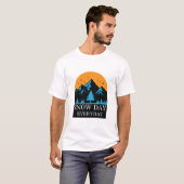 Snow Day Everyday Sunset Mountain Winter T-Shirt (Vorne ganz)