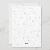 Snow Day Snowflake overlay holiday photo card Feiertagskarte (Rückseite)