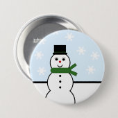 Snow Day Snowman Button (Vorne & Hinten)