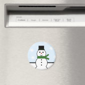 Snow Day Snowman Magnet (In Situ (Geschirrspüler))