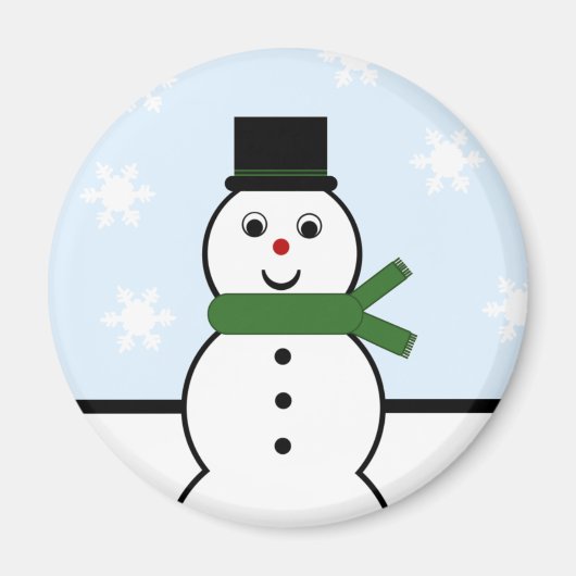 Snow Day Snowman Magnet (Vorne)