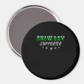 Snow Day Supporter frohe Weihnachten Magnet (Vorderseite/Rückseite)