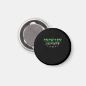 Snow Day Supporter frohe Weihnachten Magnet (Vorderseite/Rückseite)