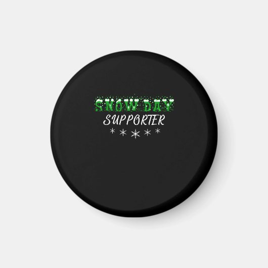Snow Day Supporter frohe Weihnachten Magnet (Vorne)
