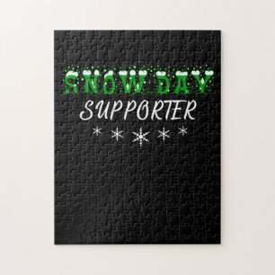 Snow Day Supporter frohe Weihnachten Puzzle