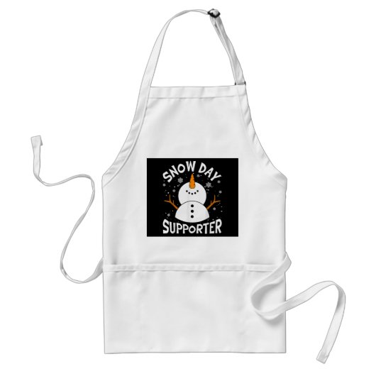 Snow Day Supporter Snowflake Funny Teacher Christi Schürze (Vorne)