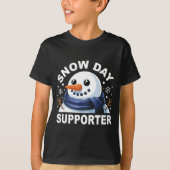 Snow Day Suprter Fun Snowman Design For Winter Lov T-Shirt (Vorderseite)