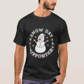Snow Day Suprter Fun Winter Snowflake Teacher Stud T-Shirt (Vorderseite)