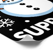 Snow Day Suprter Snow Snowflake Snowman Winter Tea Poster (Ecke)