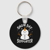 Snow Day Suprter Snowflake Funny Teacher Christmas Schlüsselanhänger (Vorderseite)