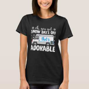 Snow Days Off Postarbeiter Post Office Mailman Ma T-Shirt