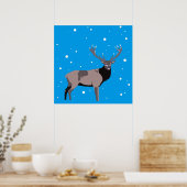 Snow Deer Poster (Küche)