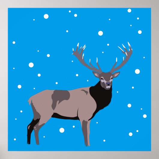 Snow Deer Poster (Vorne)