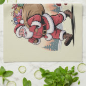 Snow Diggity Bout zum Bag It Up 90s Christmas Retr Geschirrtuch (Gefaltet)