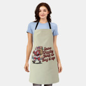Snow Diggity Bout zum Bag It Up 90s Christmas Retr Schürze (Getragen)