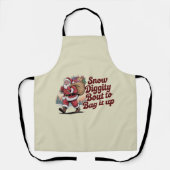 Snow Diggity Bout zum Bag It Up 90s Christmas Retr Schürze (Vorderseite)
