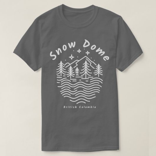 Snow Dome Mountain in British Columbia  T-Shirt (Design vorne)