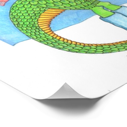 Snow Dragon Poster (Ecke)