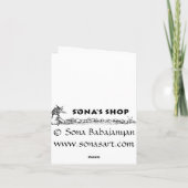 Snow Dreaming Feiertagskarte (Rückseite)