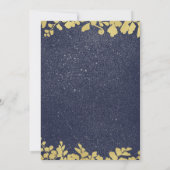 Snow Elegante Einladung zur Hochzeit (Rückseite)