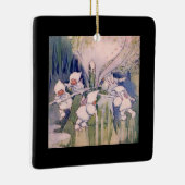 Snow Faeries Making Snow Keramikornament (Rechts)