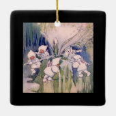 Snow Faeries Making Snow Keramikornament (Rückseite)