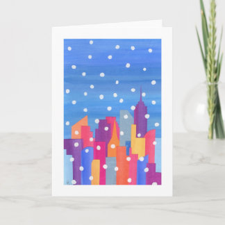 Snow Falling over NYC Karte