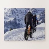 Snow Fatbikes Mountainbikes Rad fahren Jigg Puzzle (Horizontal)