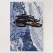 Snow Fatbikes Mountainbikes Rad fahren Puzzle (Vertikal)