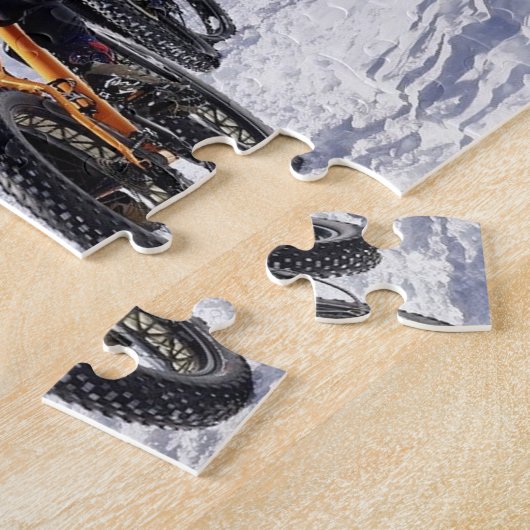Snow Fatbikes Mountainbikes Rad fahren Puzzle (Seite)