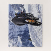 Snow Fatbikes Mountainbikes Rad fahren Puzzle (Vertikal)