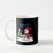Snow-fi Signal Lost Funny Christmas Snowman Wifi Kaffeetasse (Links)