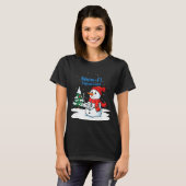 Snow-fi Signal Lost Funny Christmas Snowman Wifi T-Shirt (Vorne ganz)