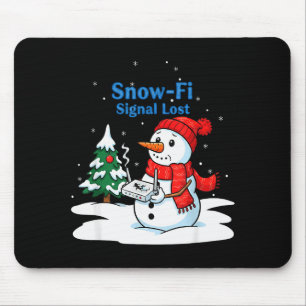 Snow-fi Signal verloren lustiger Weihnachts-Schnee Mousepad