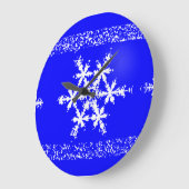 Snow Flake Acrylic Wall Clock Große Wanduhr (Winkel)