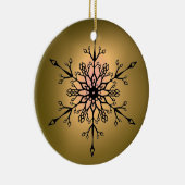 SNOW FLAKE GEM KERAMIK ORNAMENT (Rechts)