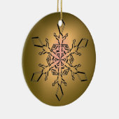 SNOW FLAKE GEM KERAMIKORNAMENT (Rechts)